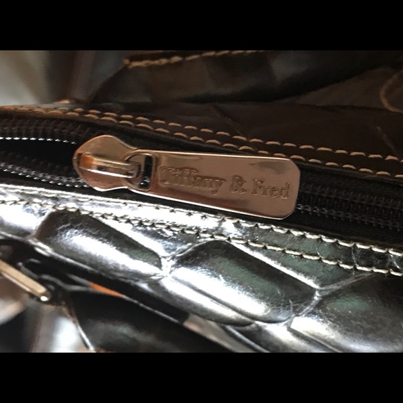 Vtg Tiffany & Fred Paris Alligator Embossed Purse - Picture 3 of 8